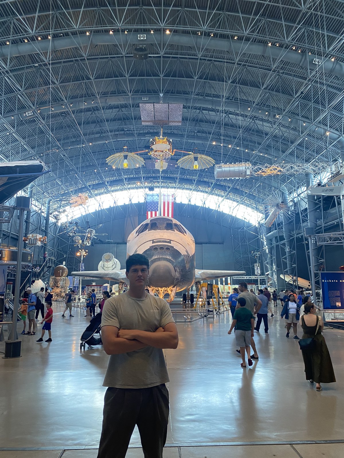 Ryan at the Smithsonian with Space Shuttle Discovery
