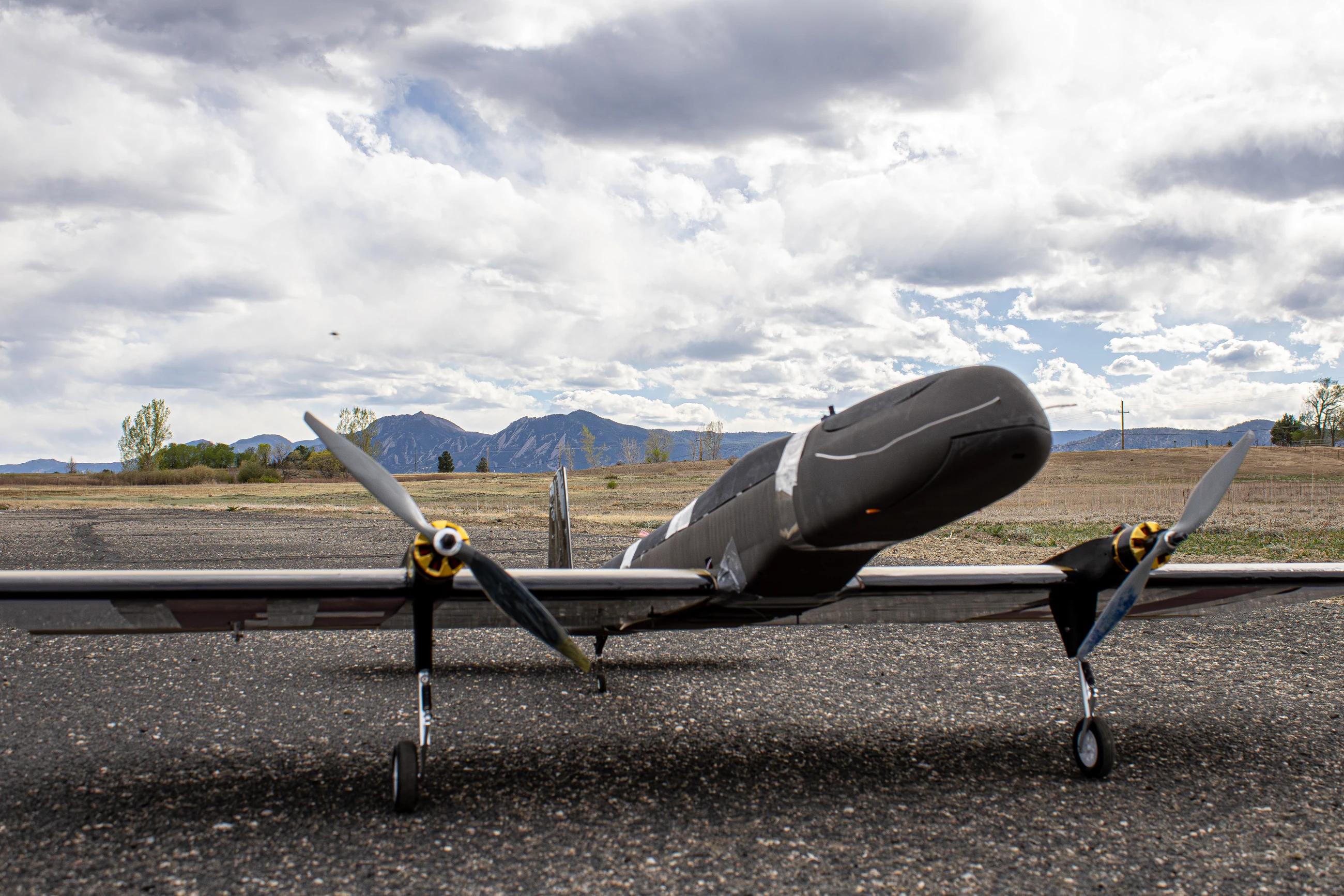 Design Build Fly aircraft on the runway