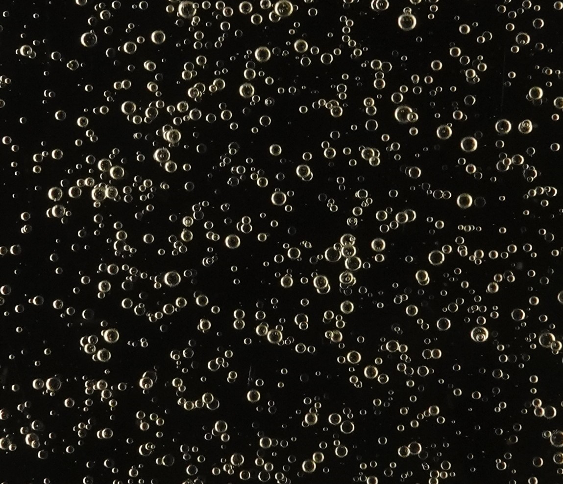 Bubbles illustrating two-phase flow